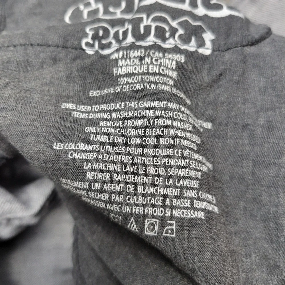 Empyre Jeans Mens 30 Gray Y2k Boho Streetwear Grunge Frayed Hem 2000S Punk Rock